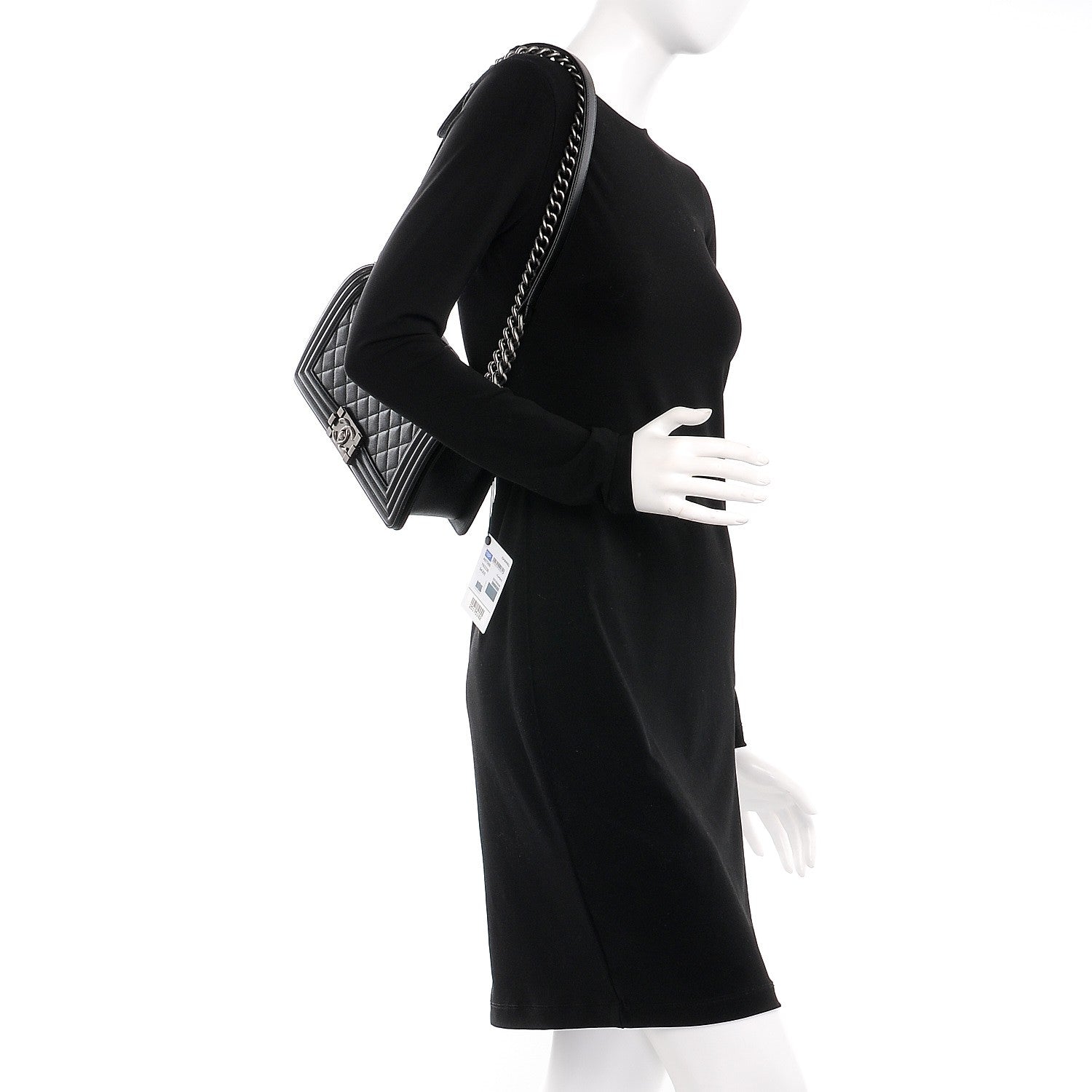 Chanel Caviar Quilted Medium Boy Flap Black 3 of 9