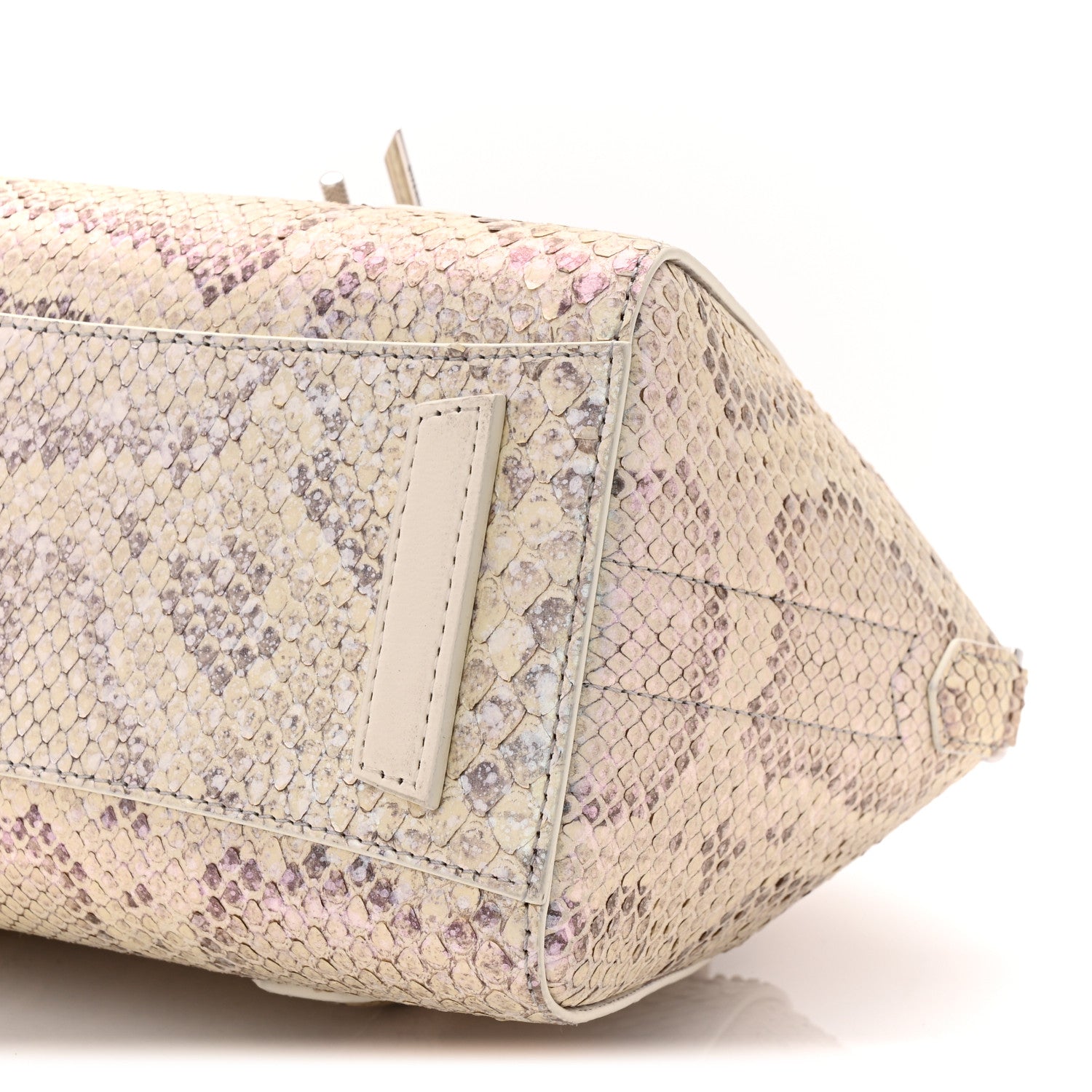 Givenchy Snakeskin Mini Lock Antigona Shoulder Bag Dusty Gold 9 of 9