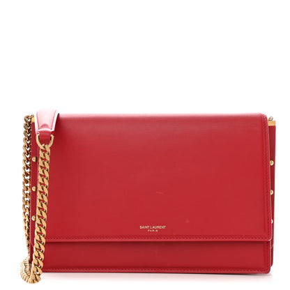 Saint Laurent Smooth Calfskin Zoe Chain Bag Eros Red 3 of 13