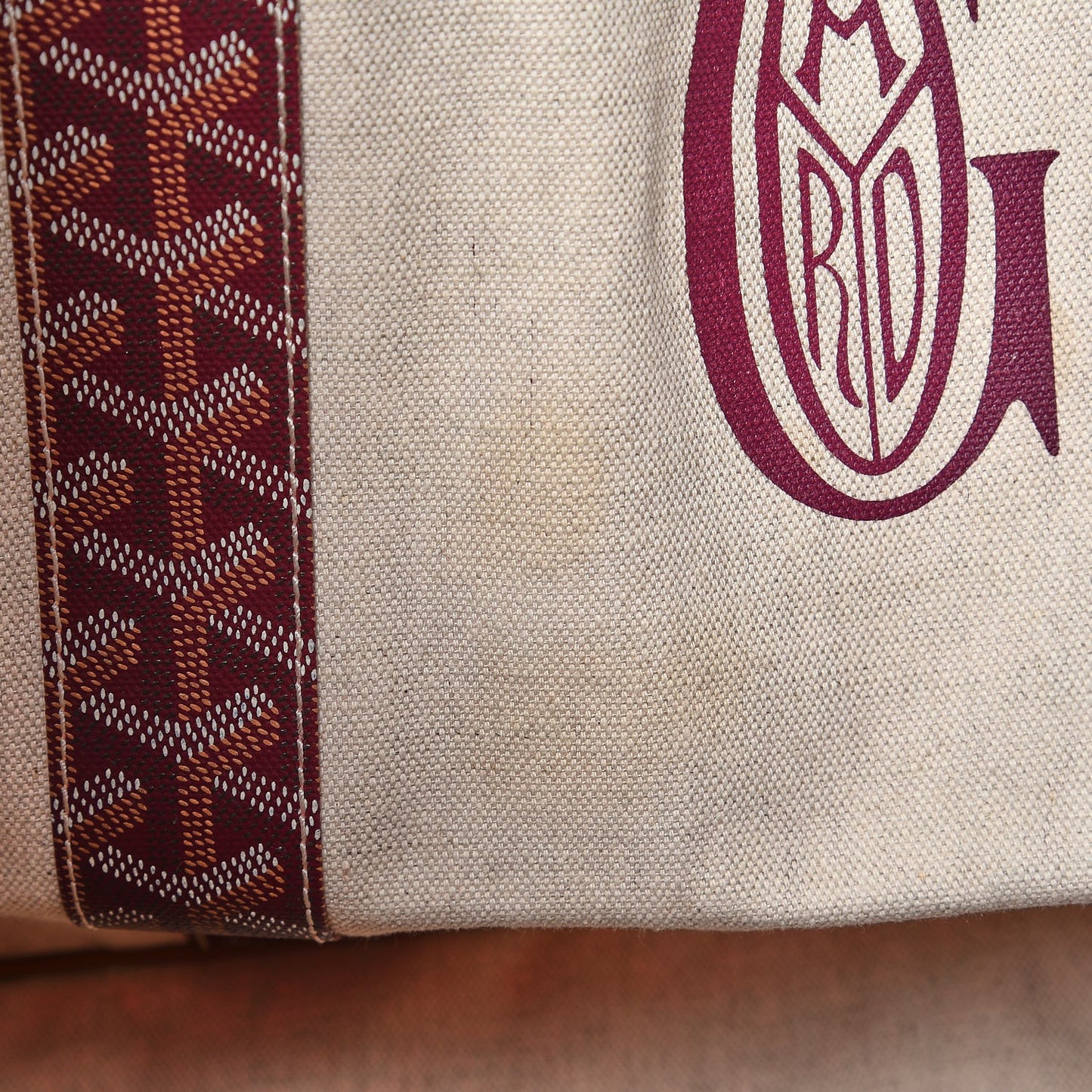 Goyardine Reversible Pertuis GM Burgundy