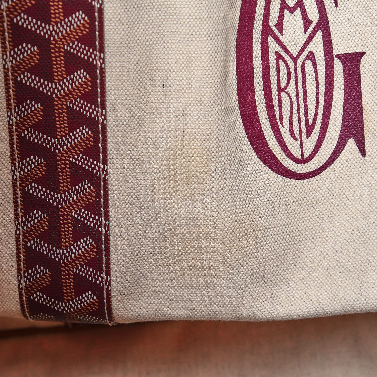 Goyard Goyardine Reversible Pertuis GM Burgundy 10 of 13