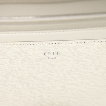 Celine Liege Calfskin Medium Classic Box Flap Bag White 6 of 11