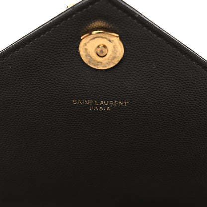 Saint Laurent Grain De Poudre Matelasse Chevron Large Monogram Satchel Bronze 7 of 16