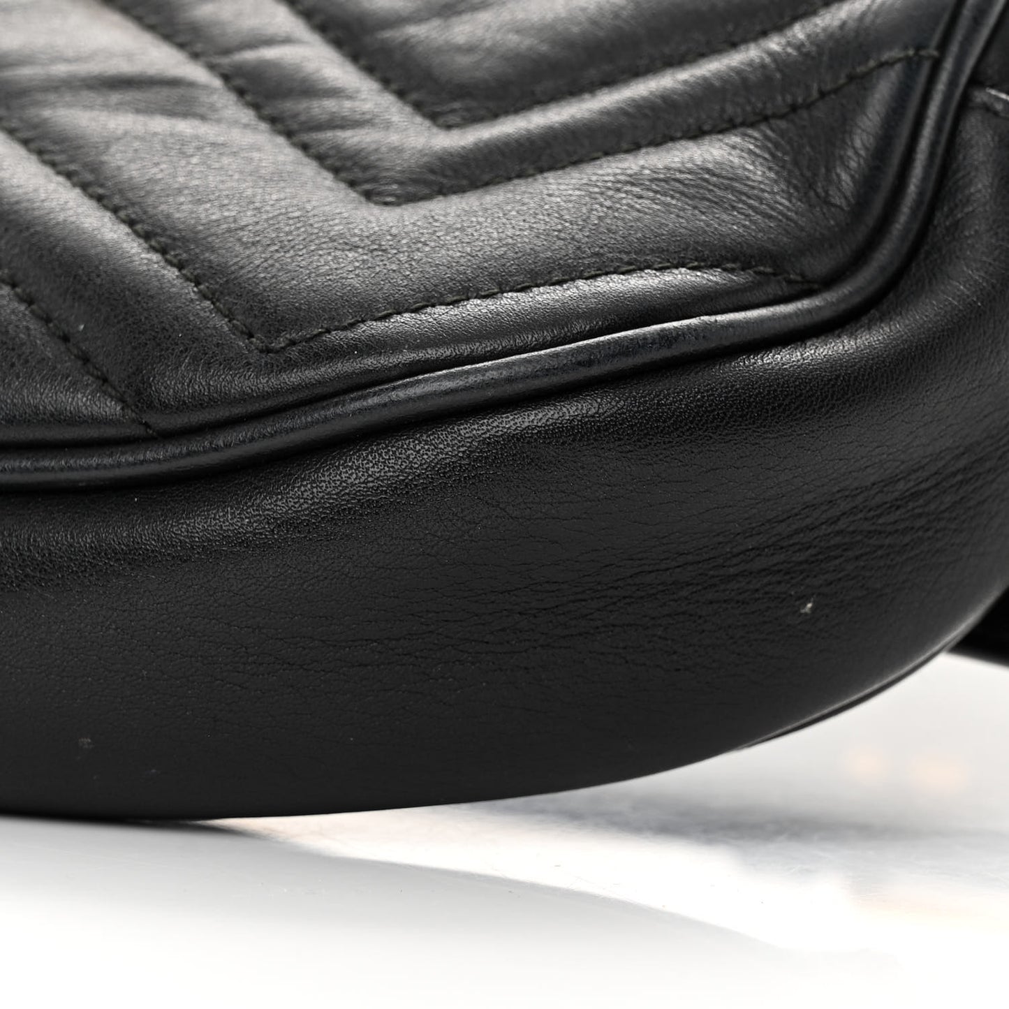 Calfskin Matelasse GG Marmont Belt Bag 75 30 Black
