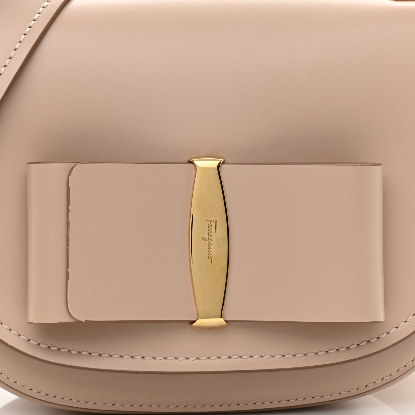 Smooth Calfskin Small Anna Shoulder Bag New Bisque