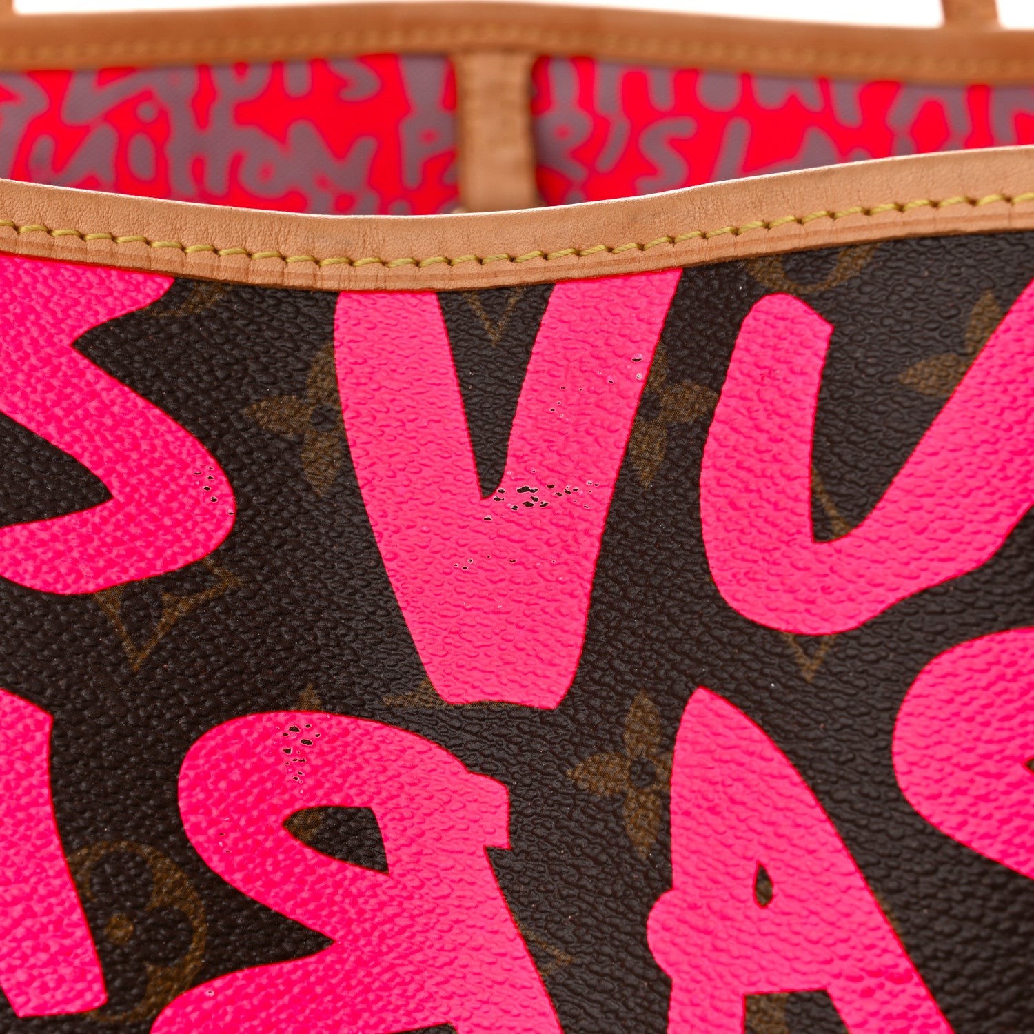 Louis Vuitton Monogram Graffiti Neverfull GM Fuchsia 10 of 10