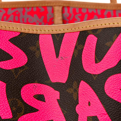 Louis Vuitton Monogram Graffiti Neverfull GM Fuchsia 10 of 10