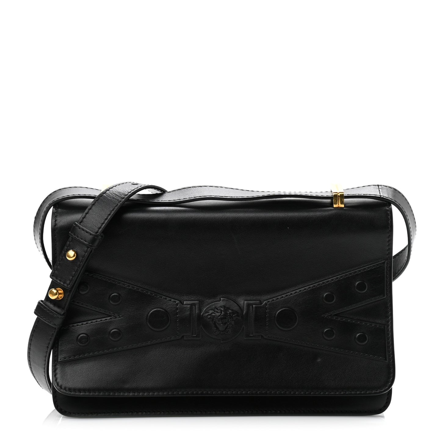 Calfskin Tribute X Shoulder Bag Black