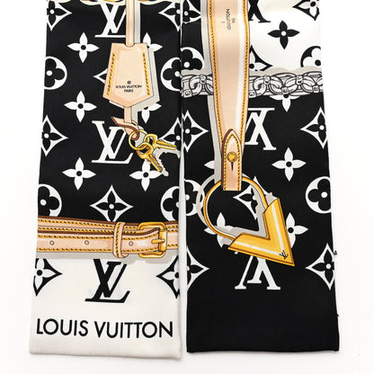 Louis Vuitton Silk Monogram Confidential Bandeau Black 2 of 3