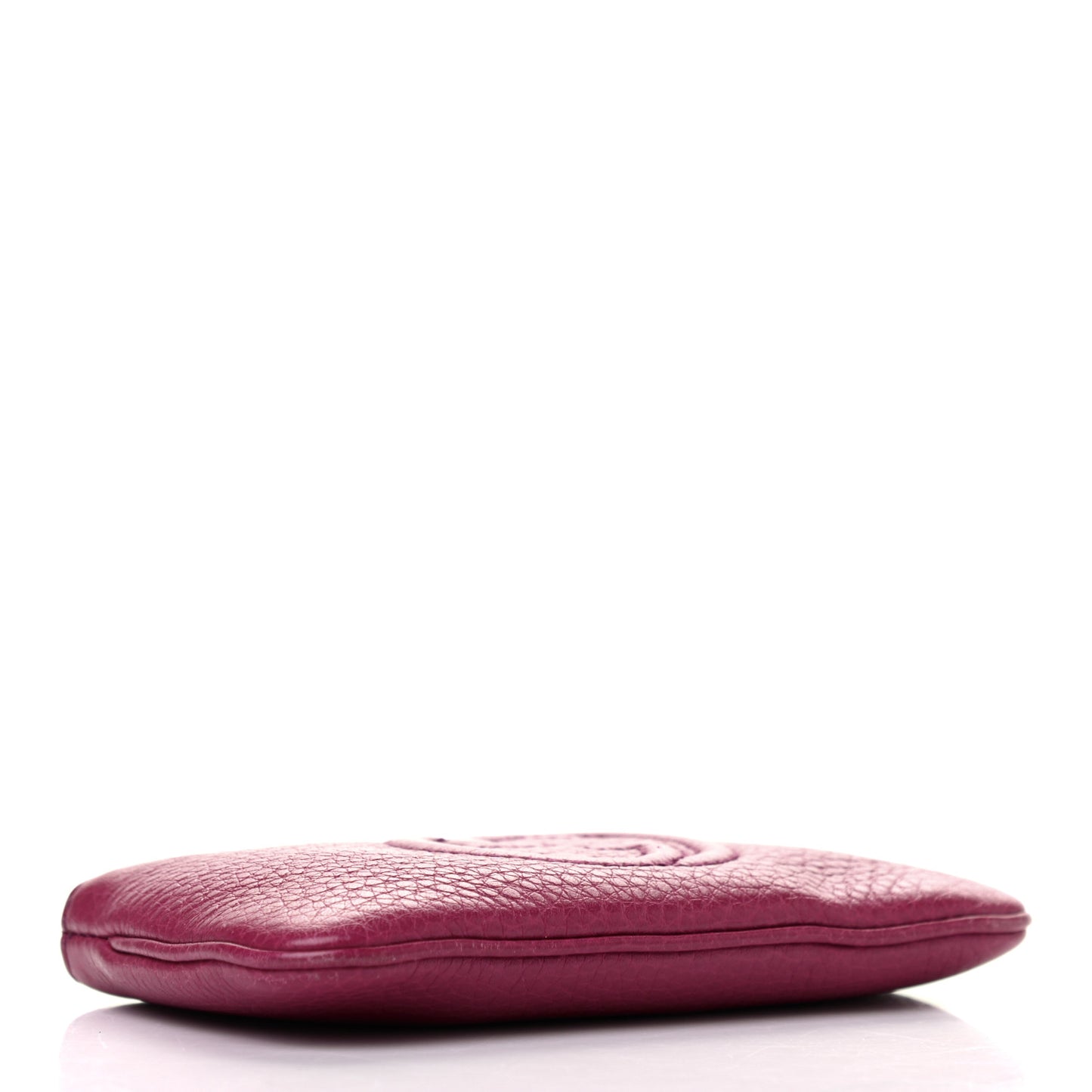 Pebbled Calfskin Soho Key Case Bright Bougainvillea