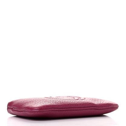 Gucci Pebbled Calfskin Soho Key Case Bright Bougainvillea 3 of 5