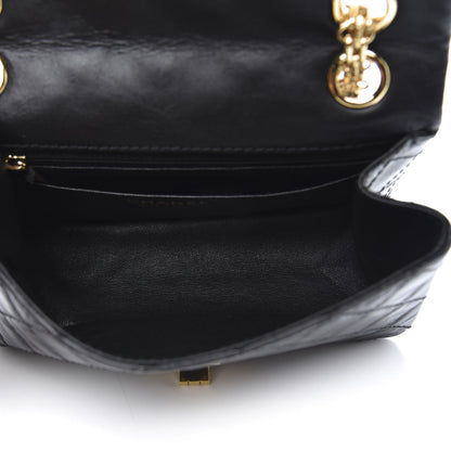 Chanel Aged Calfskin Quilted 2.55 Reissue Mini Flap Black 5 of 11