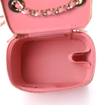 Chanel Lambskin Quilted Mini Vanity Case With Chain Pale Pink 4 of 9