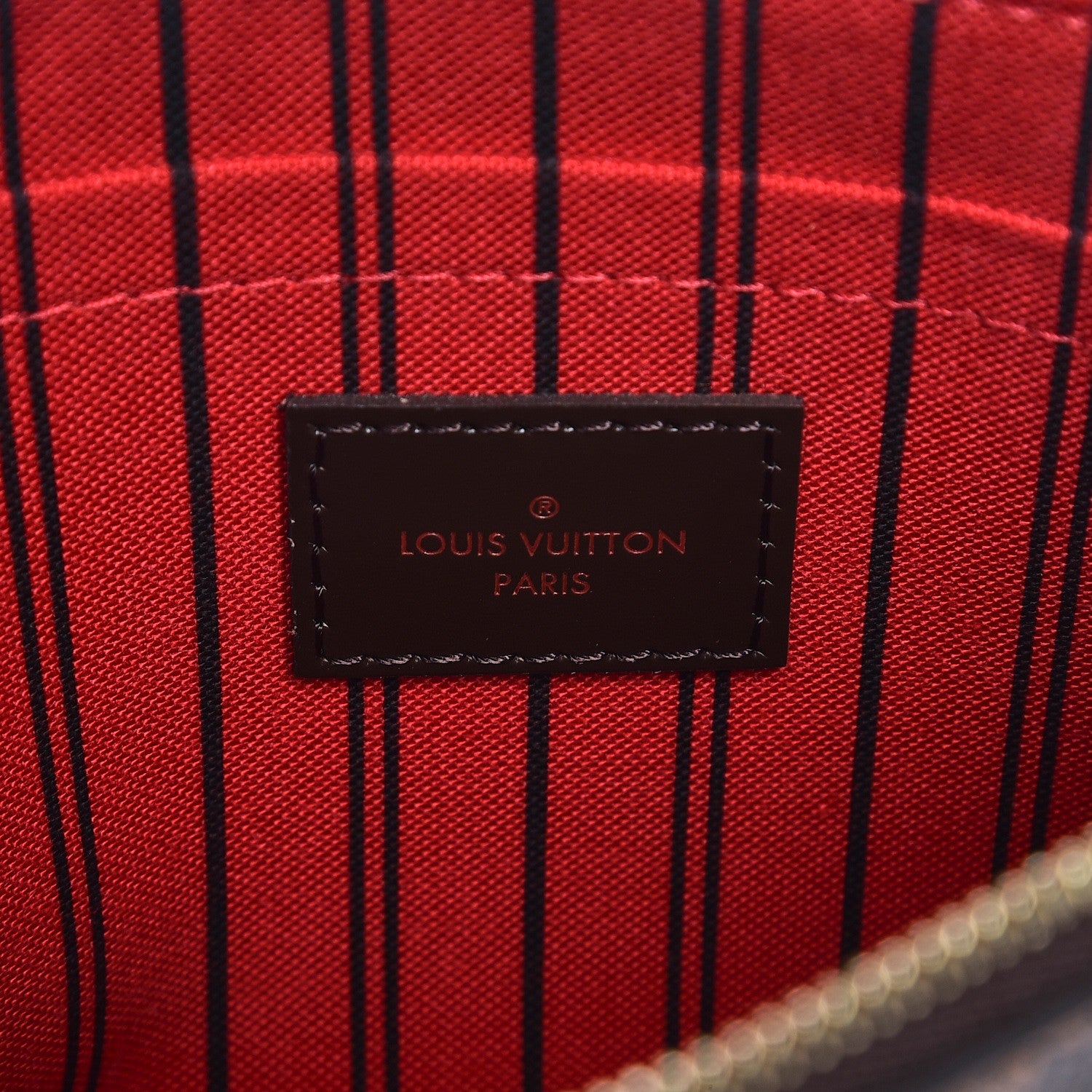 Louis Vuitton Damier Ebene Neverfull MM GM Pochette 6 of 8