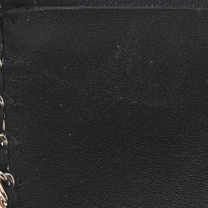 Chanel Lambskin Chain CC Cuff Bracelet Black Gold 6 of 6