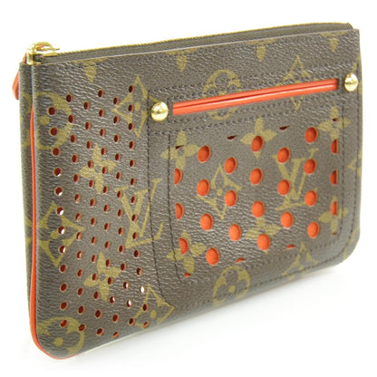 Louis Vuitton Monogram Perforated Pochette Plat Orange 3 of 9