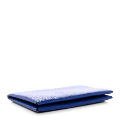 Hermes Chevre Mysore Calvi Card Case Bleu Electrique 4 of 9