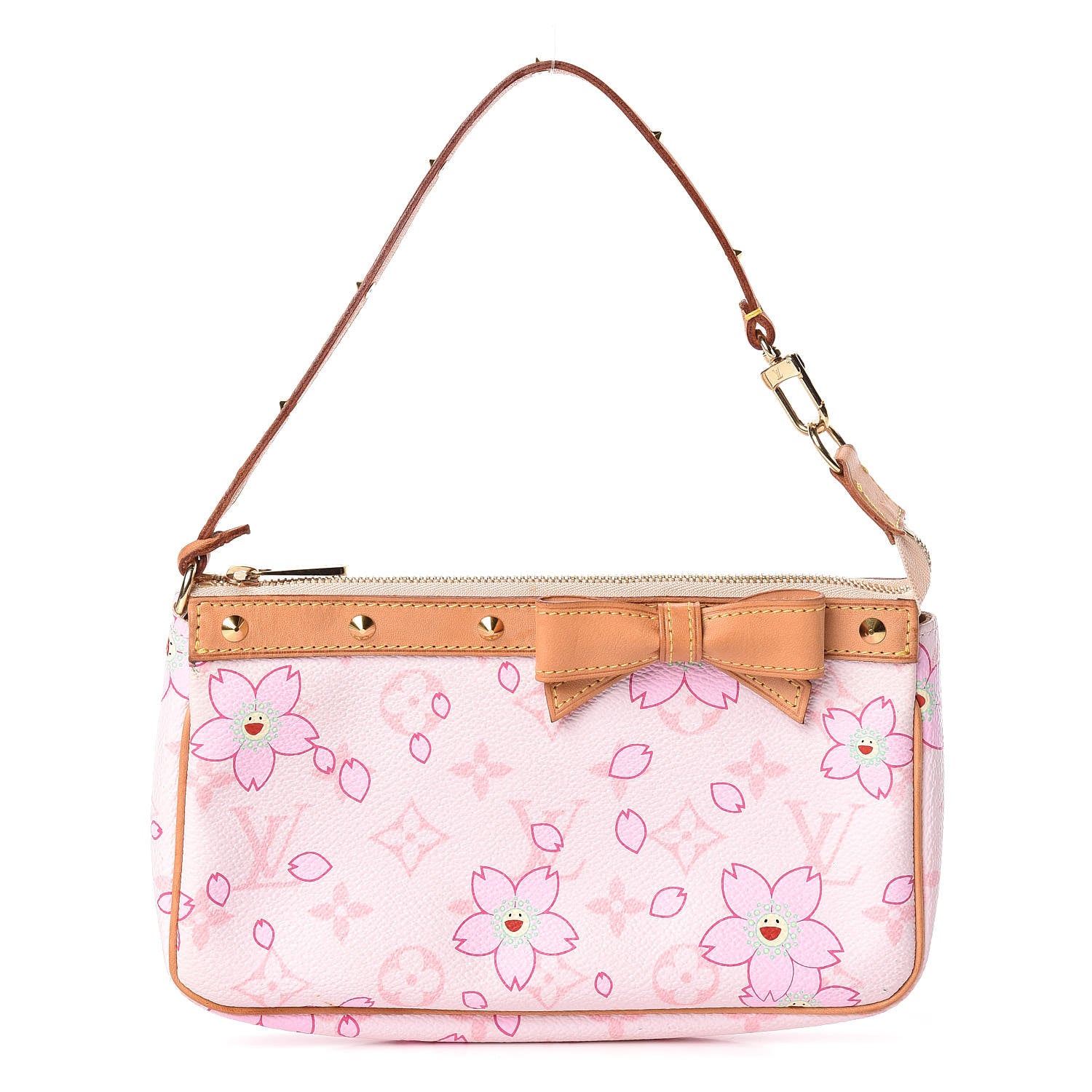 Louis Vuitton Monogram Cherry Blossom Pochette Accessories Pink 1 of 11