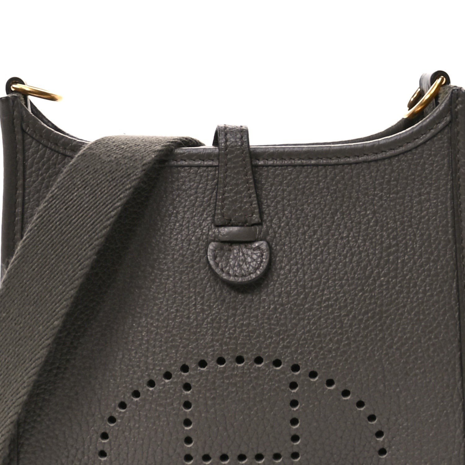Hermes Taurillon Clemence Evelyne TPM Gris Etain 8 of 14