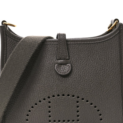 Hermes Taurillon Clemence Evelyne TPM Gris Etain 8 of 14