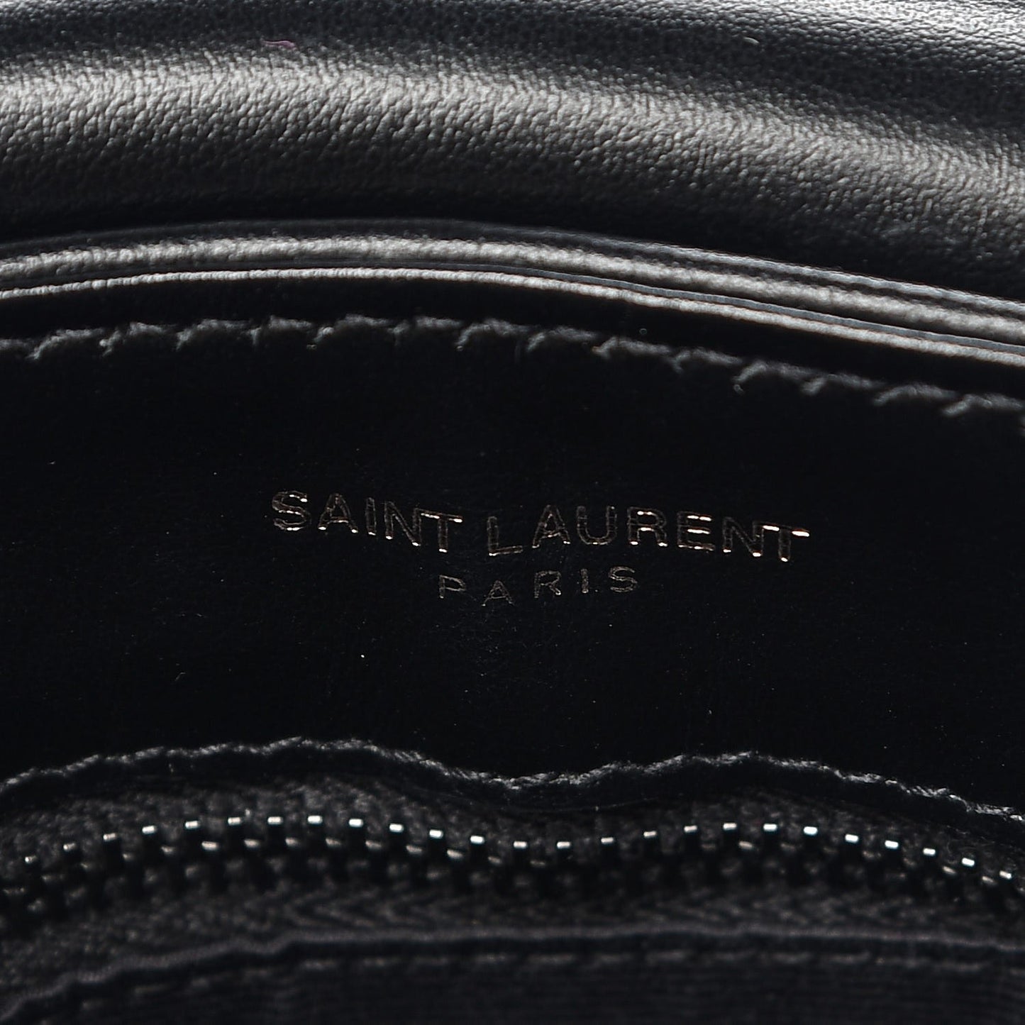Calfskin Y Quilted Monogram Toy Loulou Crossbody Bag Black