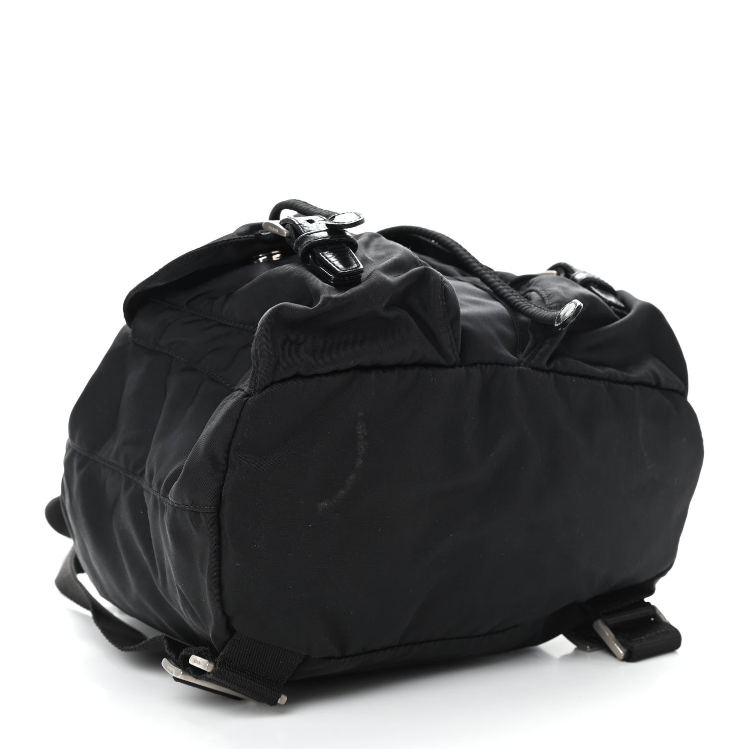 Prada Nylon Vela Medium Backpack Black 7 of 12