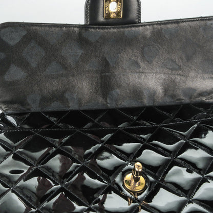Chanel Patent Quilted Flap Camera Case Black 10 of 11