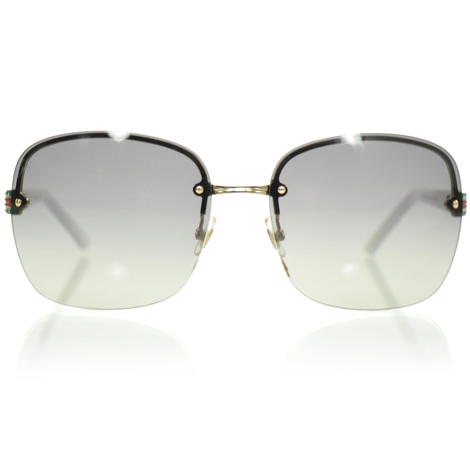 Gucci Crystal Web Sunglasses 2897S White 1 of 9