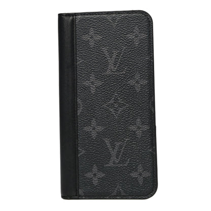 Louis Vuitton Monogram Eclipse iPhone XS Max Folio Case Black 1 of 14