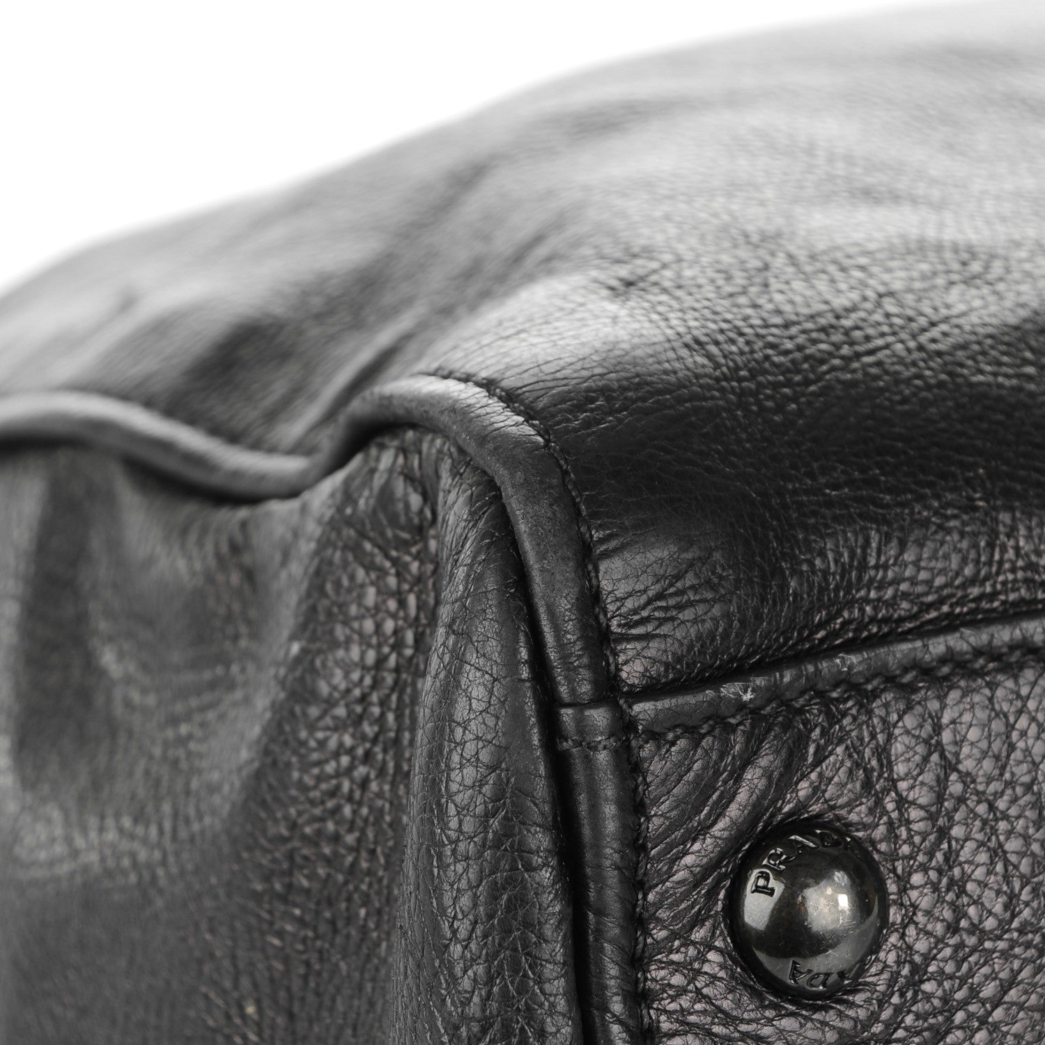 Prada Glace Calf Shopping Tote Nero Black 9 of 12