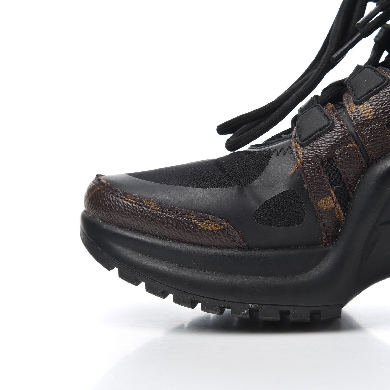 Louis Vuitton Calfskin Patent Monogram LV Archlight Sneakers 36 Black 11 of 21