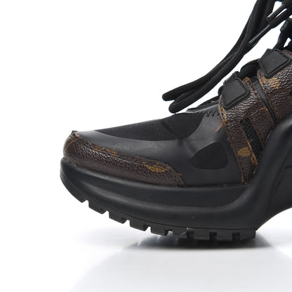 Louis Vuitton Calfskin Patent Monogram LV Archlight Sneakers 36 Black 11 of 21