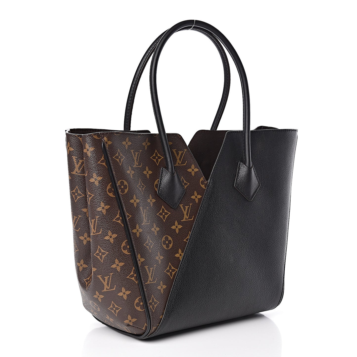 Calfskin Monogram Kimono Tote Black