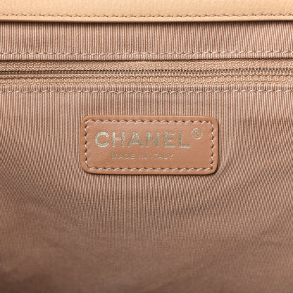 Chanel Bullskin Stitched Medium Shopping Bag Beige 8 of 11