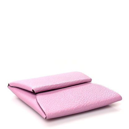 Hermes Chevre Mysore Bastia Coin Purse Mauve Sylvestre 4 of 8