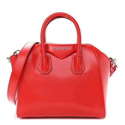 Givenchy Shiny Lord Calfskin Mini Antigona Red 1 of 10