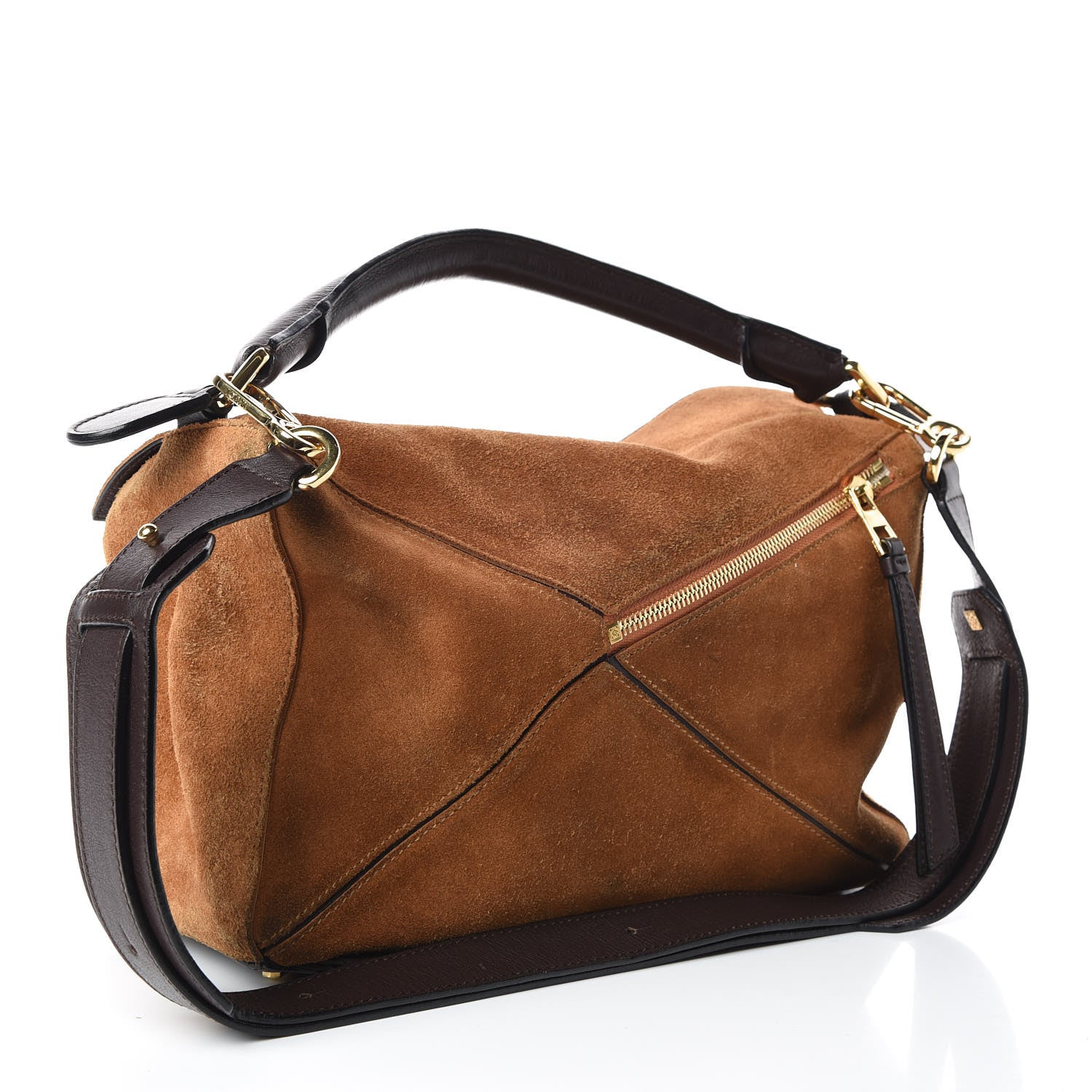 Loewe Suede Puzzle Bag Caramel 3 of 15