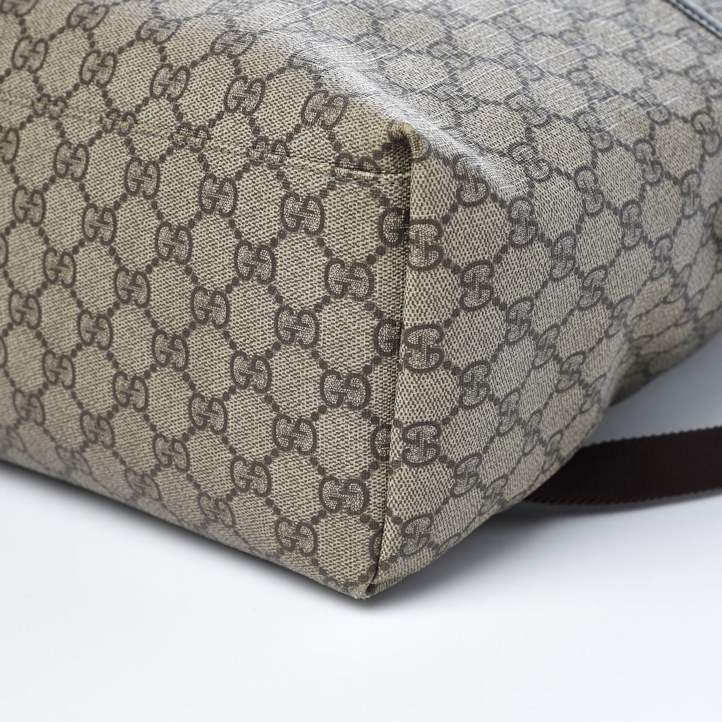 GG Supreme Monogram Medium Backpack Black