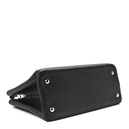 Louis Vuitton Taurillon Capucines MM Platino 4 of 10