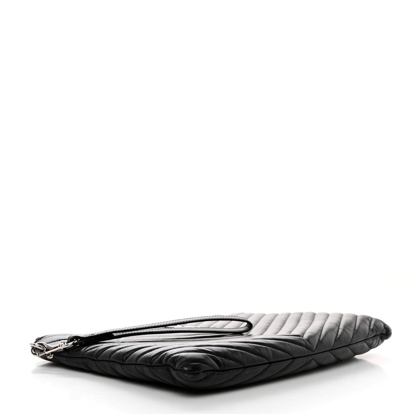 Calfskin Matelasse Monogram Cassandre Tablet Pouch Black