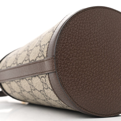 Gucci GG Supreme Monogram Ophidia Mini Bucket Bag Beige Ebony 9 of 10