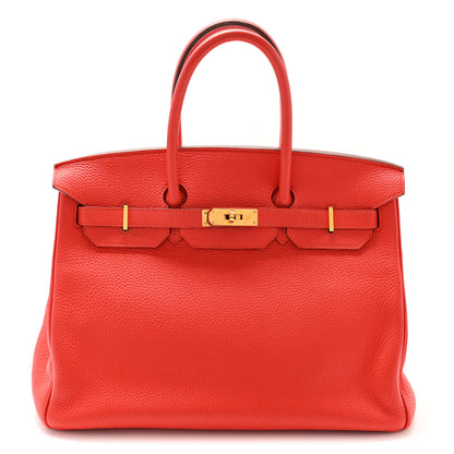 Hermes Togo Birkin 35 Rouge de Coeur 1 of 12