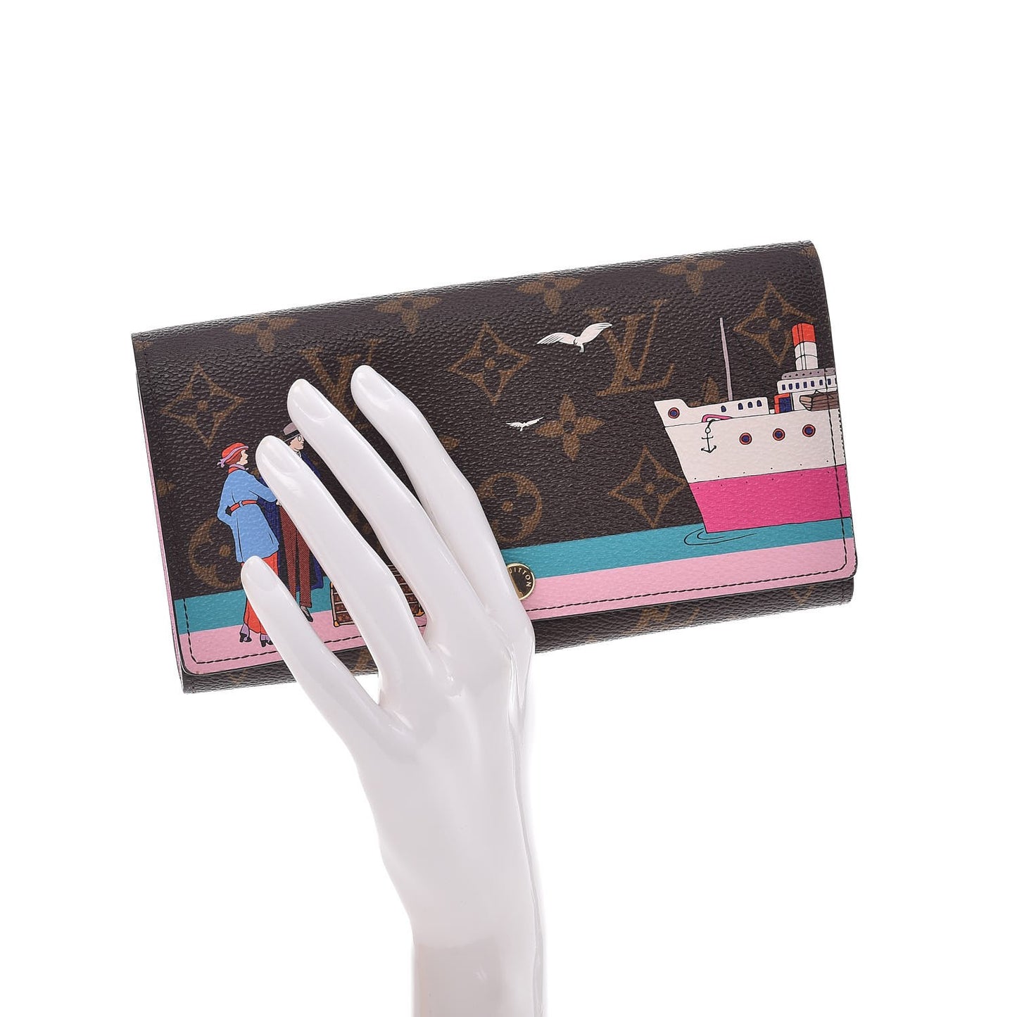 Monogram 2016 Christmas Animation Sarah Wallet Rose Ballerine
