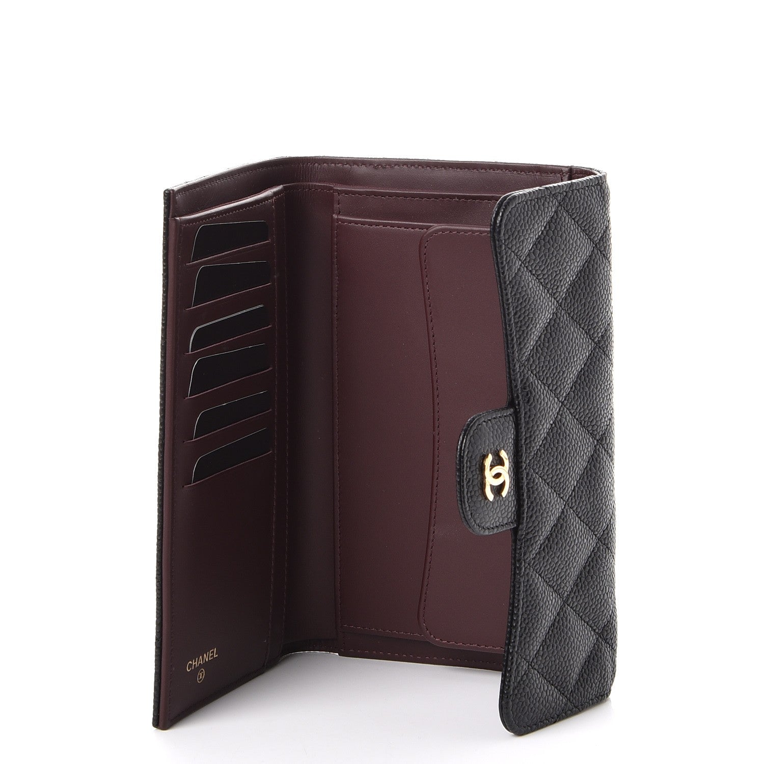 Chanel Caviar Quilted Large Flap Wallet Black 5 of 9
