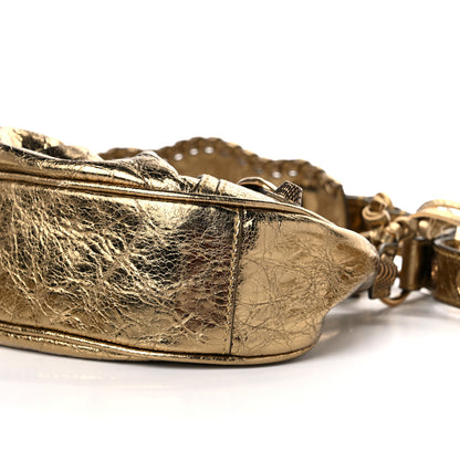 Balenciaga Metallic Agneau Arena Le Cagole Shoulder Bag XS Gold 10 of 10