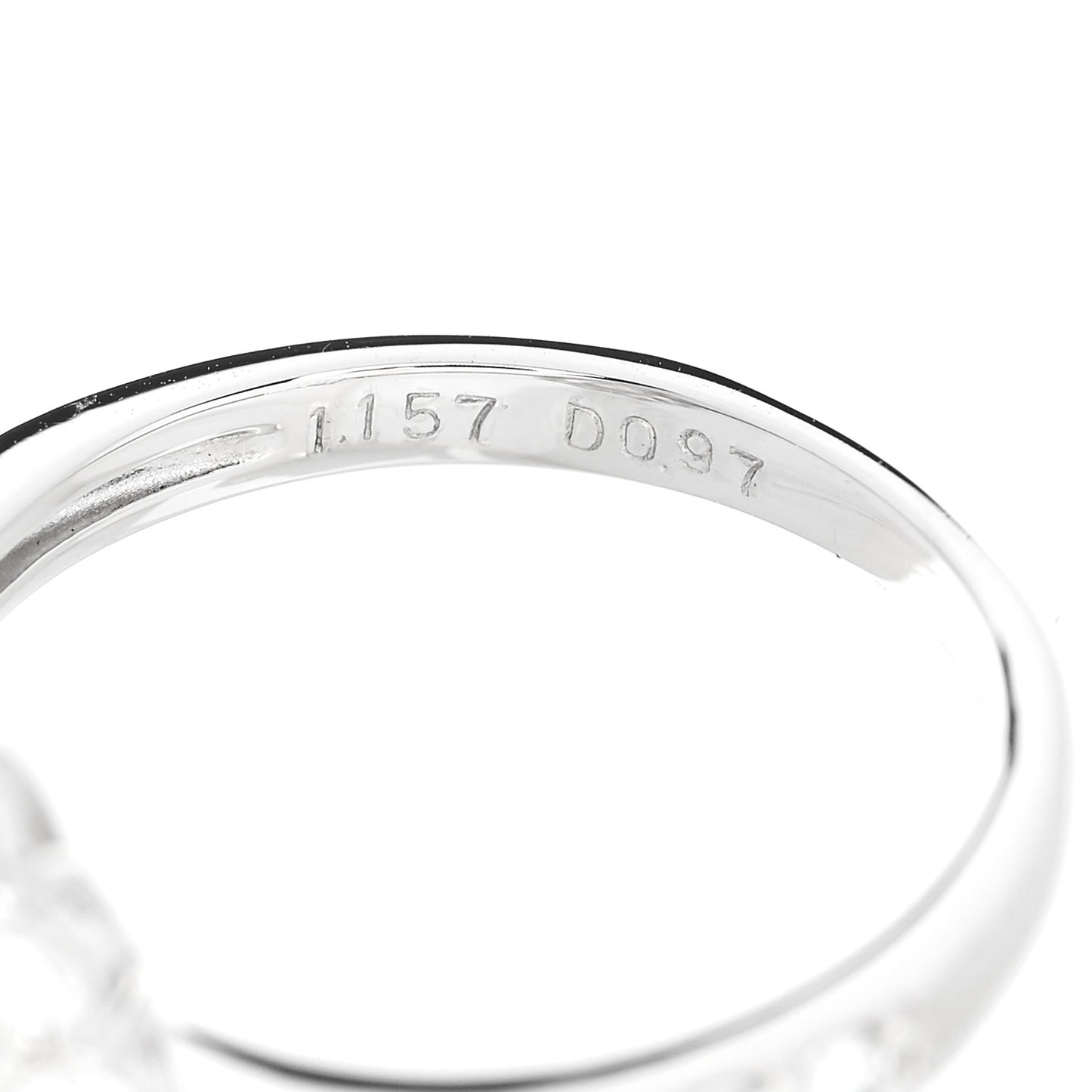 Platinum Diamond 1.15ct Pear Cut Halo Engagement Ring 53 6.25