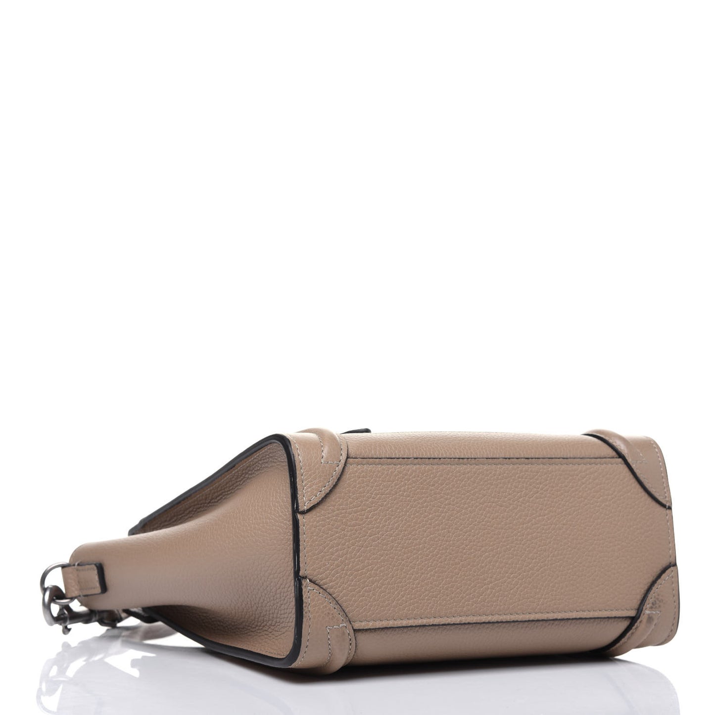Drummed Calfskin Nano Luggage Dune