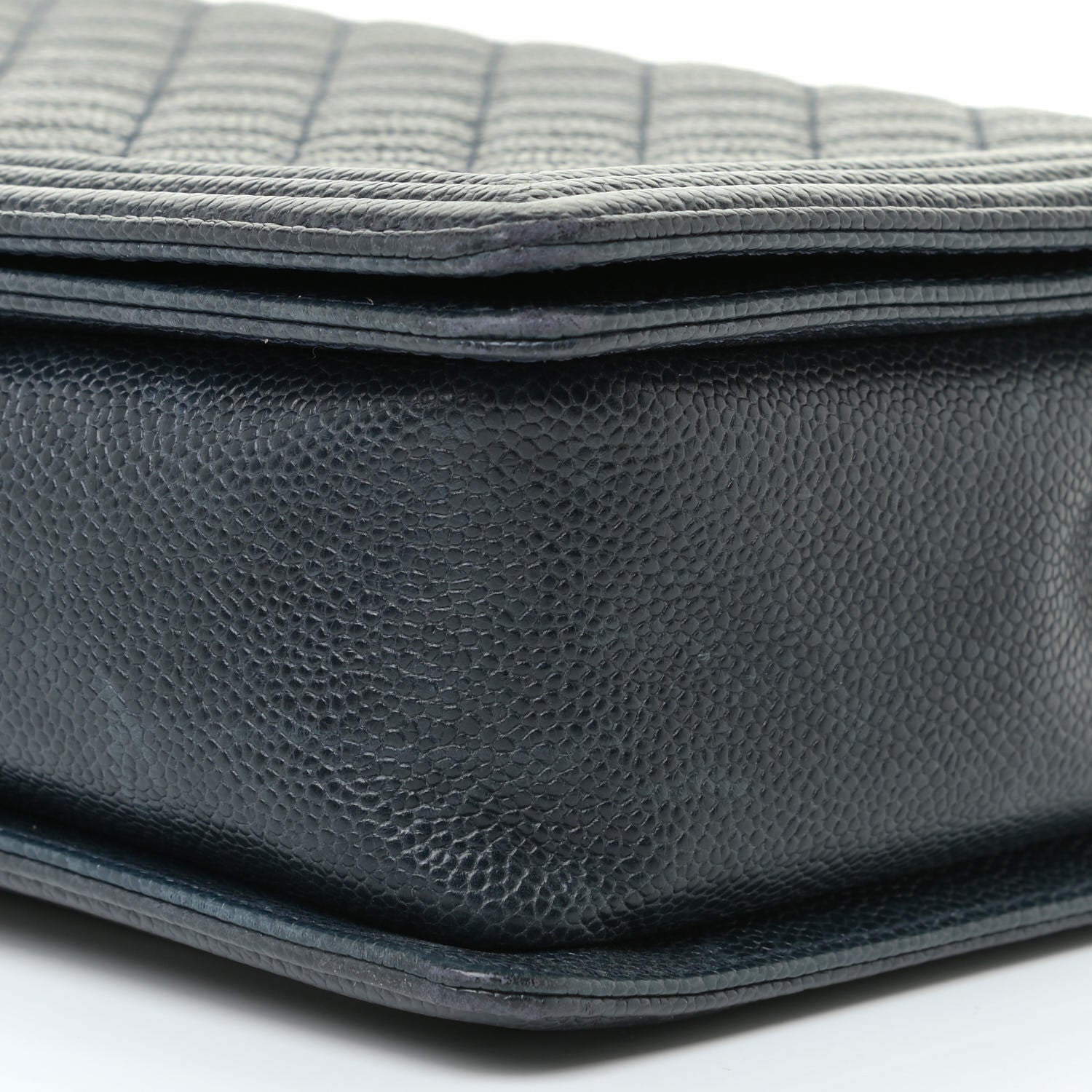 Chanel Caviar Quilted Large Boy Flap Blue 9 of 20