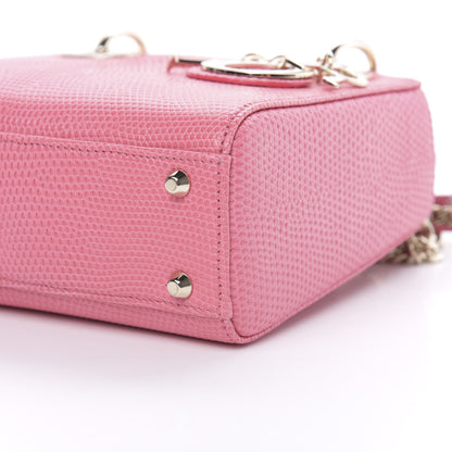 Christian Dior Lizard Mini Lady Dior Pink 9 of 9