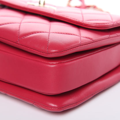 Chanel Lambskin Quilted Small Trendy CC Flap Dual Handle Bag Pink 9 of 10
